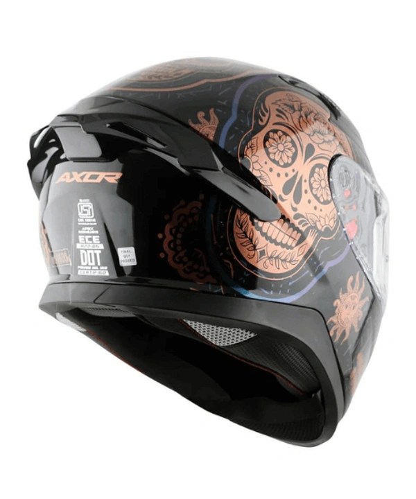 Axor Apex Trance Full Face Helmet – Black Gold - L