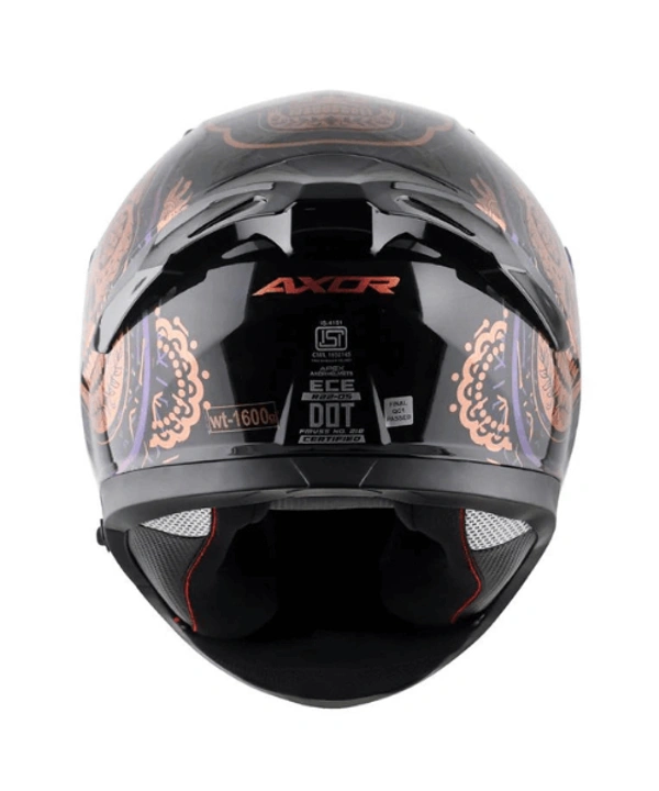Axor Apex Trance Full Face Helmet – Black Gold - L