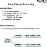Simtac PNP Hazard Flasher for KTM RC,DUKE & BAJAJ Dominar 400,250 (BK20-SL)