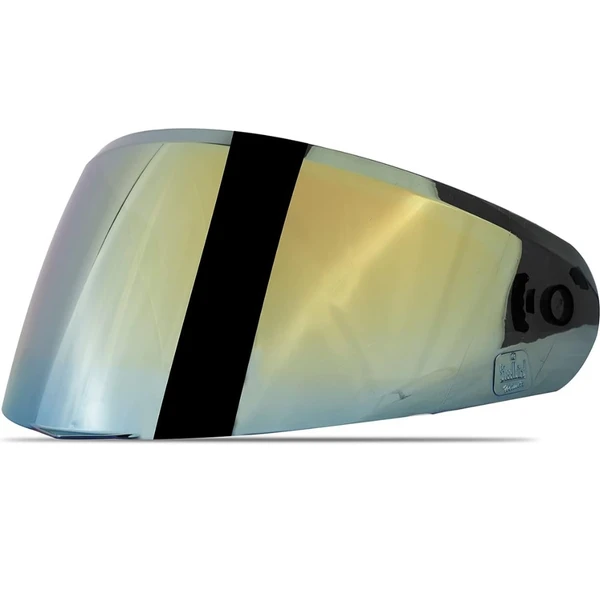 Steelbird SBA-19 Helmet Visor Compatible for All SBA-19 Model Helmets (Chrome Gold Visor)