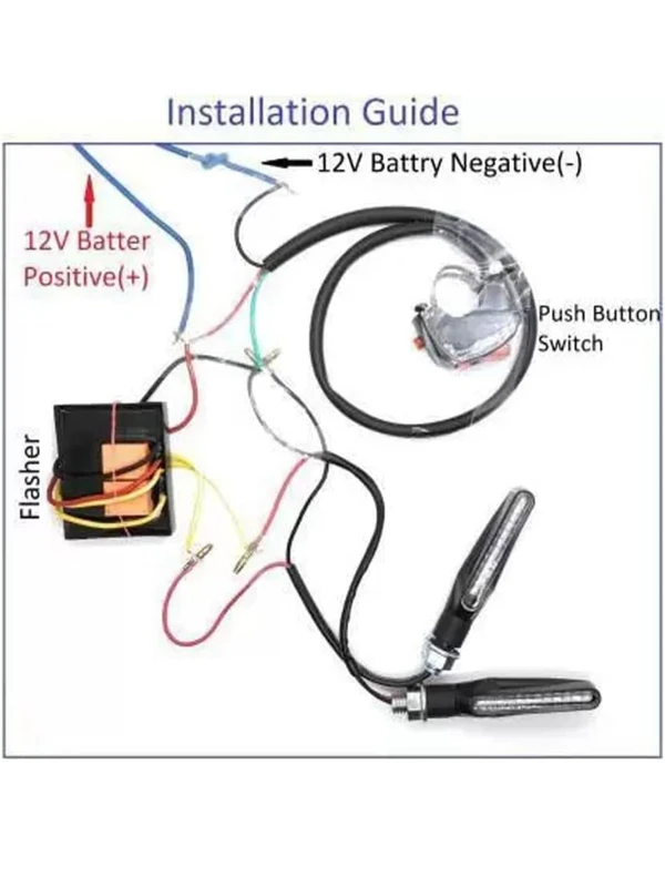 Generic Moxi Universal Waterproof 16 Patterns Flasher Relay for LED/Bulb Indicators for Bike (Hazard Flasher)