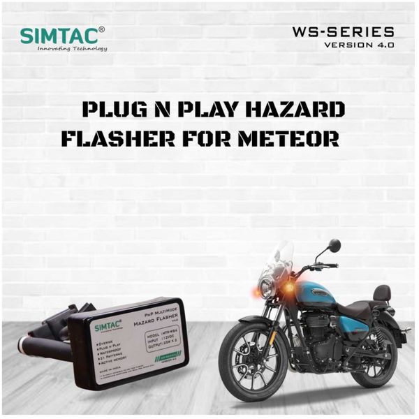 Simtac RE | Meteor | Compatible | PNP Hazard Flasher / Adapter / Module / Indicator Blinker | MTR-WS4