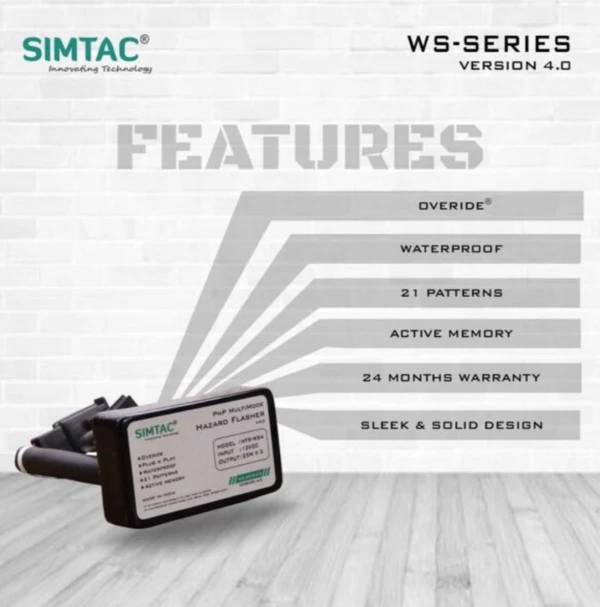 Simtac RE | Meteor |Classic Reborn |Hunter 350 Top Model | Compatible | PNP Hazard Flasher / Adapter / Module / Indicator Blinker | MTR-WS4