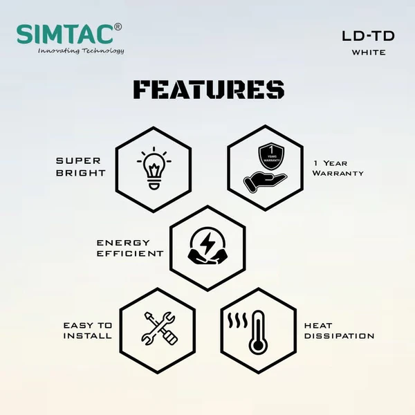 Simtac | 360° LED Bulbs For Bike /Pilot/Tiger/Eye Light Bullet LED Lights Bulb| TD - Blue