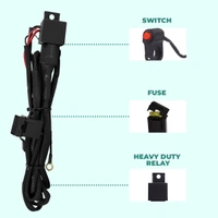 Simtac Aux Lights Wiring Harness Kit| for Bikes & Cars| FLH-1W ( WITHOUT FLASHING )