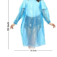 Generic Set Of 3 Pcs Unisex Disposable Waterproof Emergency Raincoat, Rain Poncho, Portable Rain Card For Outdoor Activities Camping, Hiking, Sports, Heavy Rain for Kids Adults Pack Of 1