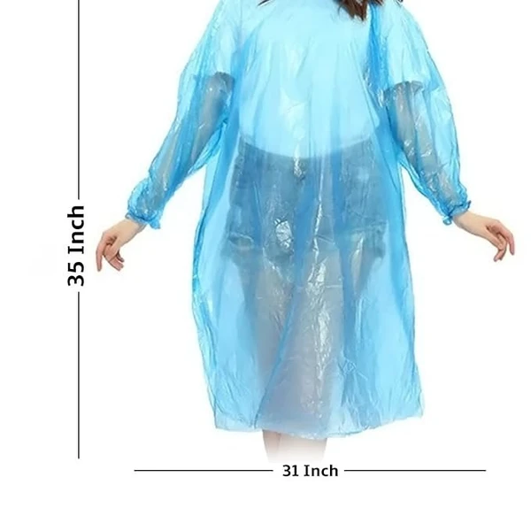 Generic Set Of 3 Pcs Unisex Disposable Waterproof Emergency Raincoat, Rain Poncho, Portable Rain Card For Outdoor Activities Camping, Hiking, Sports, Heavy Rain for Kids Adults Pack Of 1