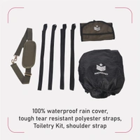 MOTARD Bombardier 65Liters + 15 Liters | 100% Waterproof Motorcycle Tail Bag