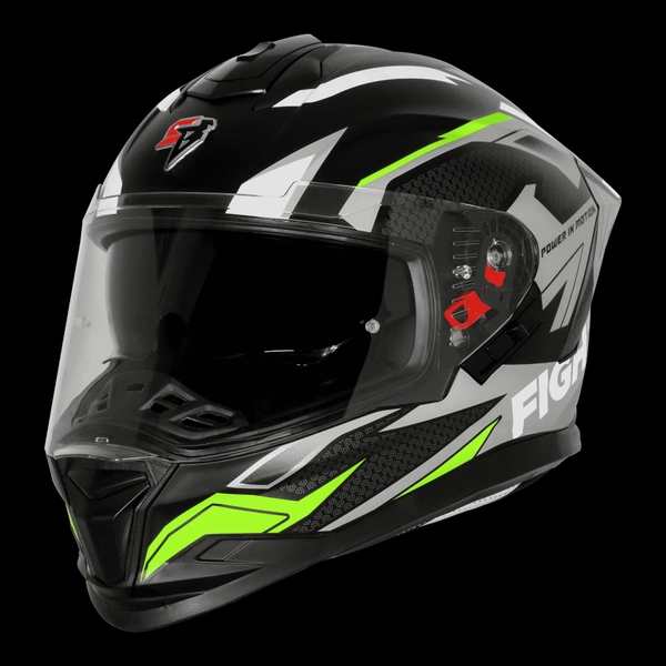 Steelbird SBH-57 ISS Fighter F7 Glossy Black/ Grey  - L