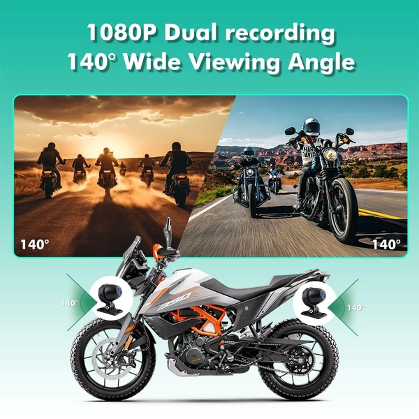 Simtac Motorcycle 5″ Navigation System with DVR – M4D