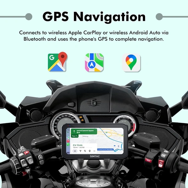 Simtac Motorcycle Navigation DVR & Display Screen  – M6DT