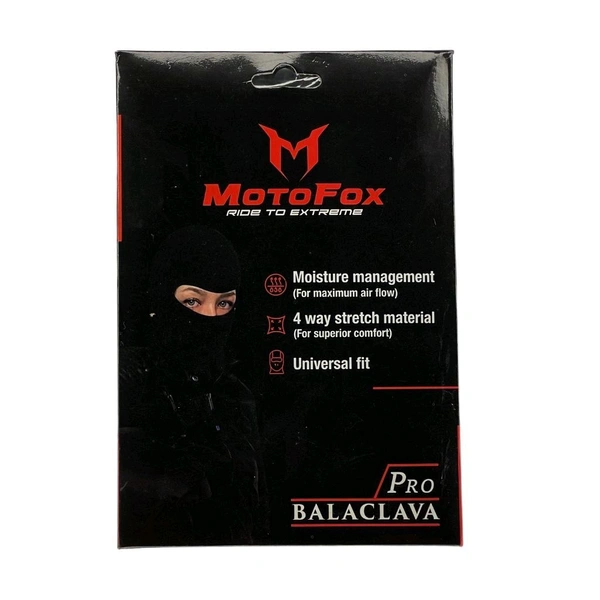 Motofox Balaclava for Bikers, Cycling, Sports