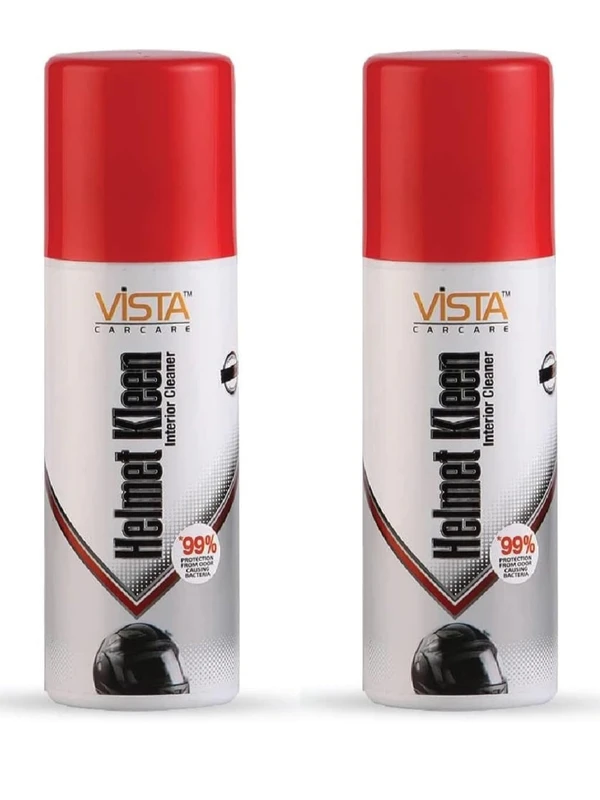 Vista Auto Care Helmet Kleen 125ml | Helmet Cleaner | Helmet Cleaner Spray | Helmet Cleaner Foam | Pack of 2