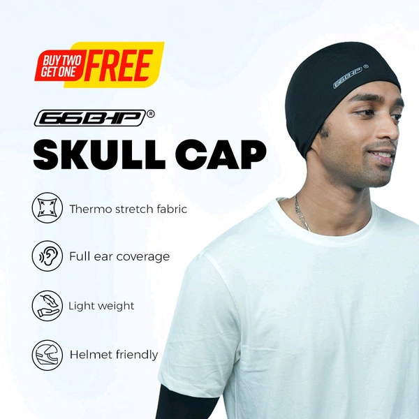 66bhp Skull Cap for Helmet (Head Cap) 