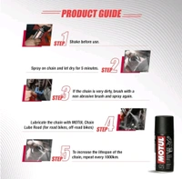 Motul Combo of C2 Chain Lube - 150 ml and C1 Chain Clean for All Bikes - 150 ml