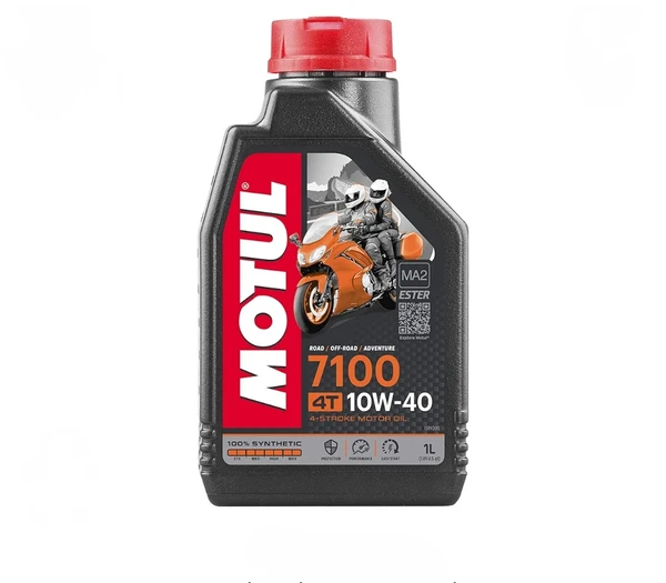 Motul 7100 4T Fully Synthetic 10W-40 Petrol Engine Oil for Bikes (1 L)