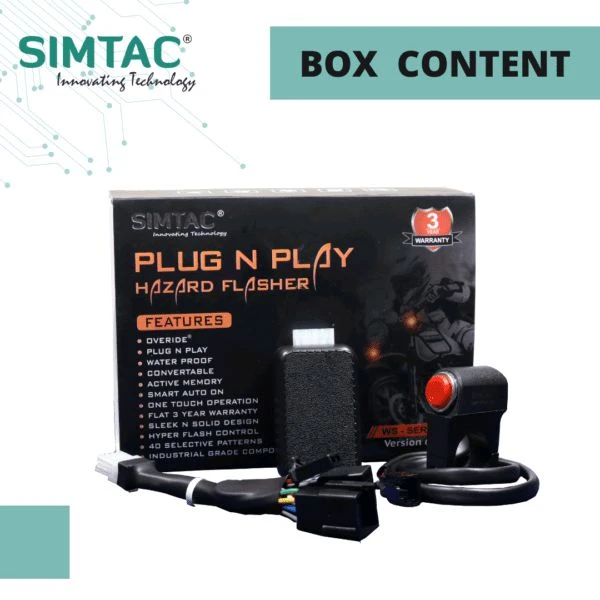 Simtac RE | Meteor | Compatible | Simtac | With Switch [V6.0] | PNP Hazard Flasher / Adapter / Module | MTR-WS6