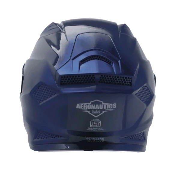 Steelbird SBH-25 ISS Breeze On Ombre Glossy Black With Y. BLUE - M