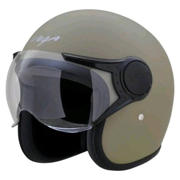 Vega Jet ISI DOT Certified Matt Finish Sand Open Face Helmet - L