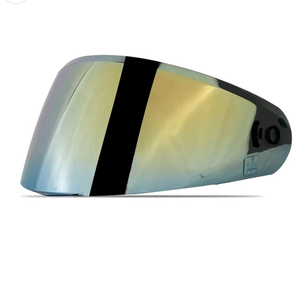 Steelbird Helmet Visor Compatible for All SBA-19 Model Helmets (Chrome Gold Visor)