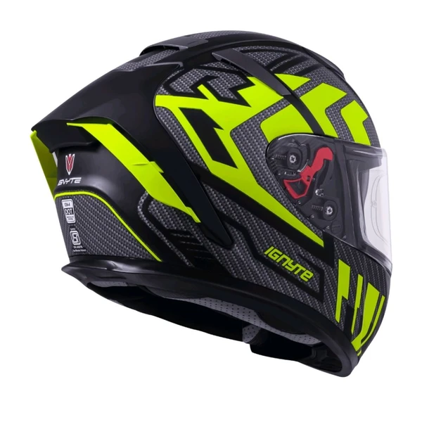 Ignyte IGN-4 ISS Atomixx Glossy Black Neon  - M