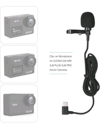 Sjcam SJCAM SJ8 Type-C Microphone | External Mic Original Accessories for SJCAM SJ6 Pro, SJ8 Pro, SJ8 Plus, SJ8 Air, SJ8 Dual, C200 Action Camera