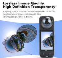 Action Pro ActionPro Premium Lens Guards for Insta360 X4 Camera Accessories Scratch-resistant Optical coated High transparency tempered glass Lens anti-scratch protectors Knob Mount
