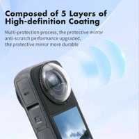 Action Pro ActionPro Premium Lens Guards for Insta360 X4 Camera Accessories Scratch-resistant Optical coated High transparency tempered glass Lens anti-scratch protectors Knob Mount
