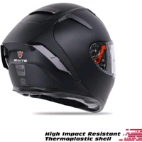 Ignyte IGN-4 ISI / DOT Certified Double Visor Full Face Helmet Outer Anti-Fog Clear Visor and Inner Smoke Sun Shield - M