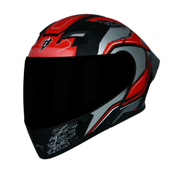 Steelbird SBA-20 Racer with ISS Glossy Red Black - M