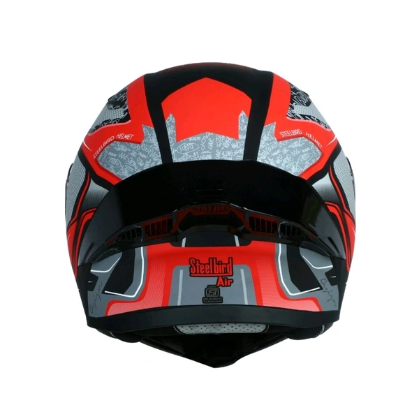 Steelbird SBA-20 Racer with ISS Glossy Red Black - M