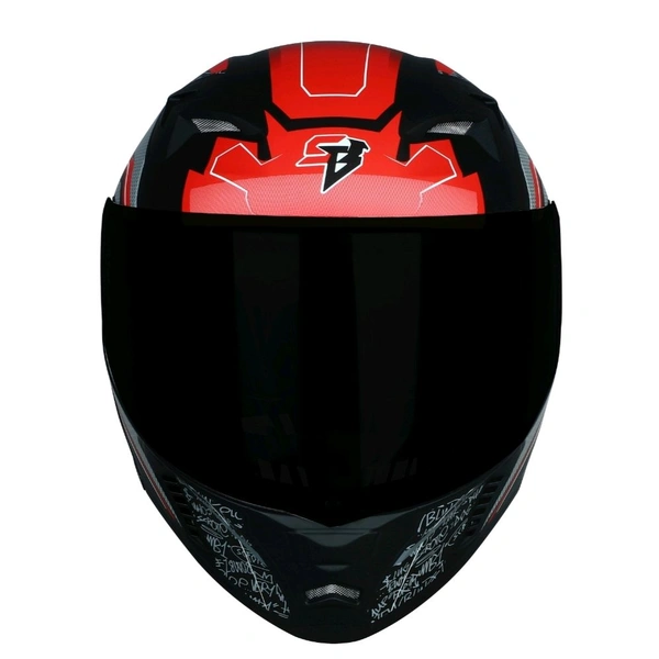 Steelbird SBA-20 Racer with ISS Glossy Red Black - M