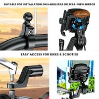  Grand Pitstop Jaw Grip Mobile Holder - Black