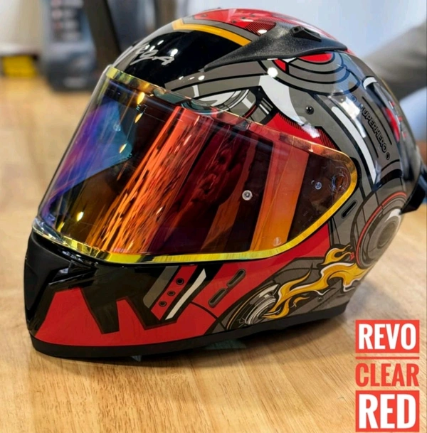 Vega Bolt Night Vision Visor with Pinlock Ready (Red) BACK ORDER