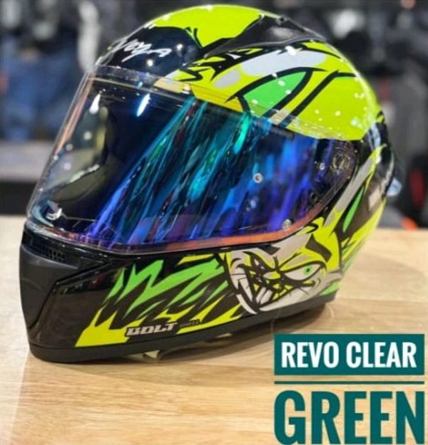 Vega Bolt Night Vision Visor with Pinlock Ready (Green) BACK ORDER 