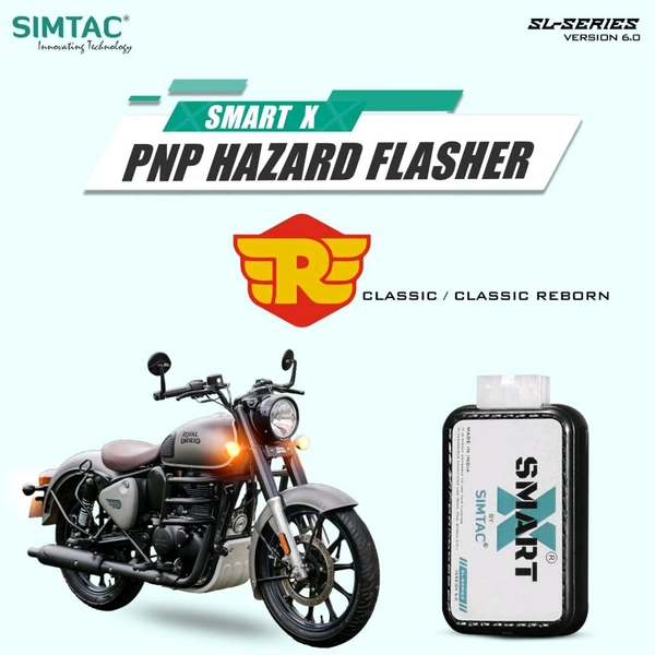 Simtac Royal Enfield Classic & Classic Reborn 350 Simtac Switchless SMART-X Hazard Flasher REA-SL6