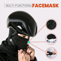 Grand Pitstop  Face Mask for Bike, Ski, Cycling, Running, Hiking - Black/Orange