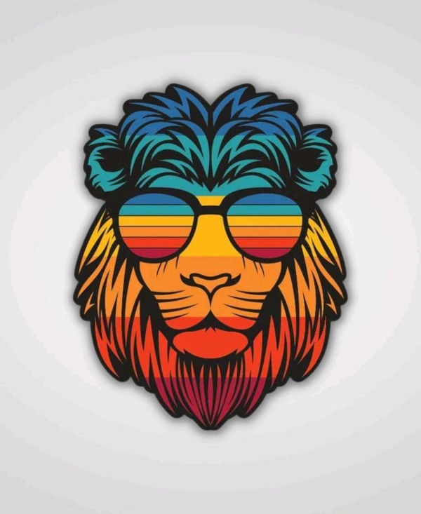 Motofy Sticker (Trippy Simba) 
