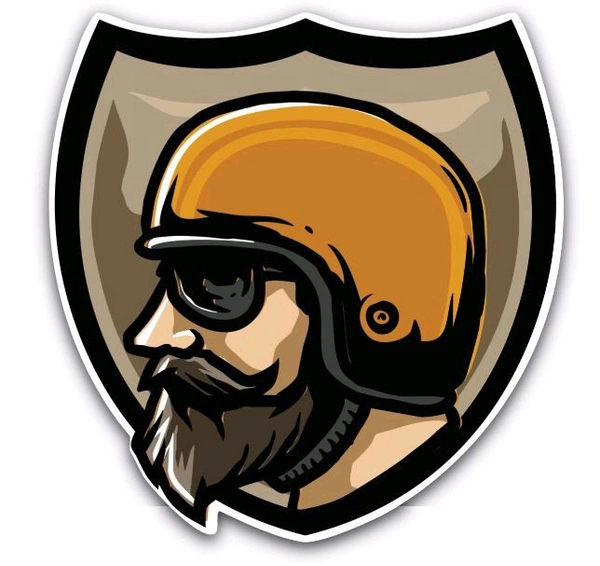 Motofy Sticker (Helmet Beard Shield) 