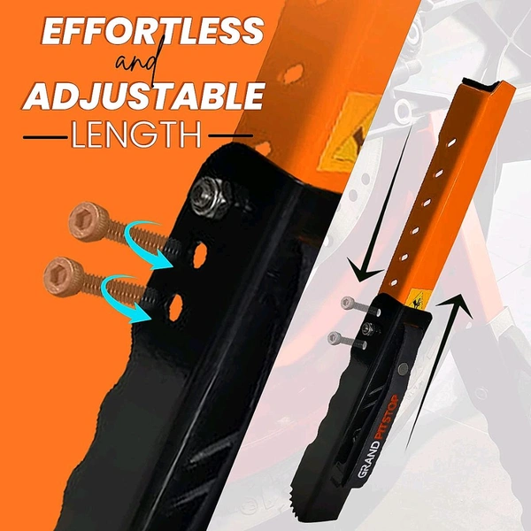 Grand Pitstop Motojack - Black & Orange (Bike Wt upto : 220 kgs) 