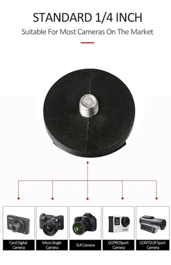 BSDDP Action Camera Aluminium Alloy Holder Compatible With Gopro Bike Mount With Two 360° Rotational Angle For Bike Motorcycle And & Scooter (Rear View Mirror Mount Attachment)