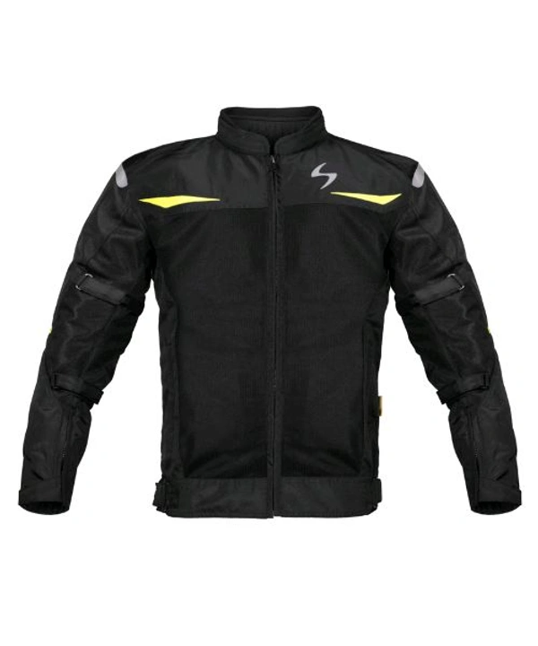 Scala Blaze Riding Jacket - Black Neon - M