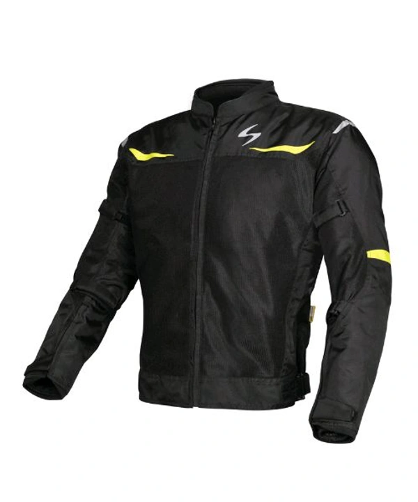 Scala Blaze Riding Jacket - Black Neon - M