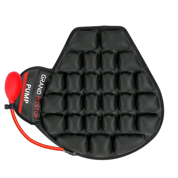 Grand Pitstop Air Bubble Airseat for Medical, Offices, Home, Motorcycle and Car Lumbar Support - Cruiser with Pump