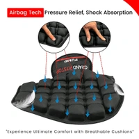 Grand Pitstop Air Bubble Airseat for Medical, Offices, Home, Motorcycle and Car Lumbar Support - Cruiser with Pump