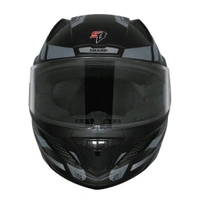 Steelbird SBH-25 SV Sharp Glossy Black Grey Helmet - L
