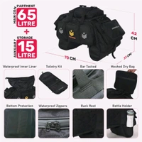 MOTARD BlackCat 65Liters Motorbike 100% Waterproof Motorcycle Tail Bag