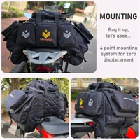 MOTARD BlackCat 65Liters Motorbike 100% Waterproof Motorcycle Tail Bag