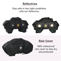 MOTARD BlackCat 65Liters Motorbike 100% Waterproof Motorcycle Tail Bag