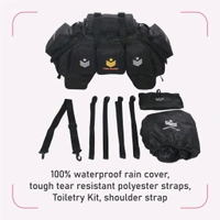 MOTARD BlackCat 65Liters Motorbike 100% Waterproof Motorcycle Tail Bag